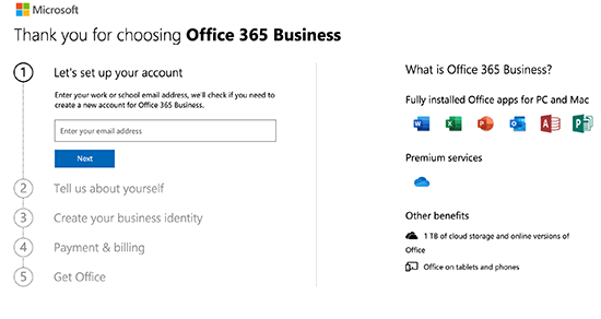 使用office 365创建域电子邮件