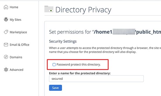 删除wordpress Admin上的密码保护