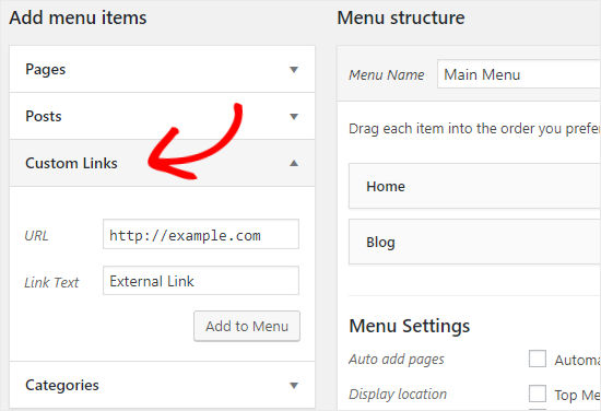 Add Custom Link To Navigation Menu