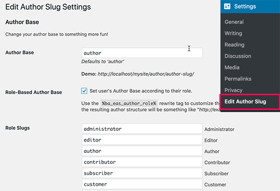 Changeauthorbase