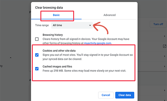 Chromeclearcache