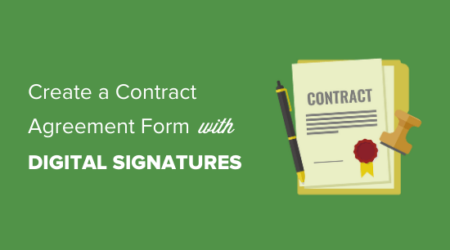 如何在wordpress中创建带有数字签名的合同协议表