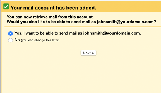 Sendemailsviagmail