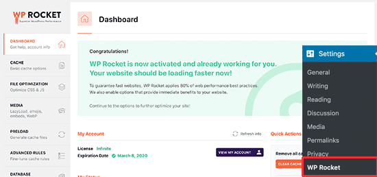 Wprocket Status 1
