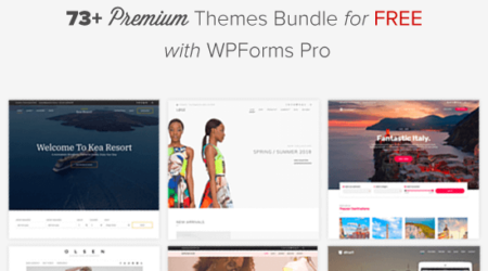 使用wpforms捆绑包免费获取73个高级wordpress主题
