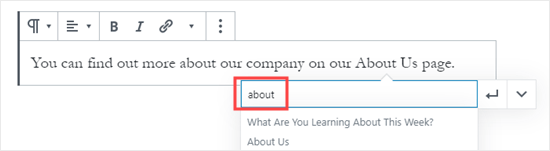 Block Editor Search For Page