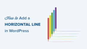 如何在wordpress中添加水平线分隔符