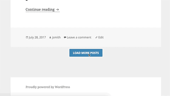 在wordpress主题中添加加载更多帖子