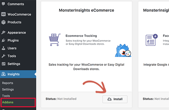 使用monsterinsights查看更多wordpress统计信息