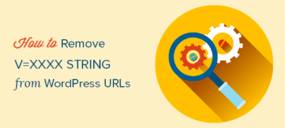 如何从wordpress Url中删除v = Xxxx字符串