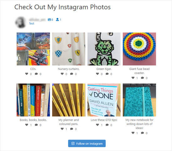在wordpress中显示您的instagram照片的提要