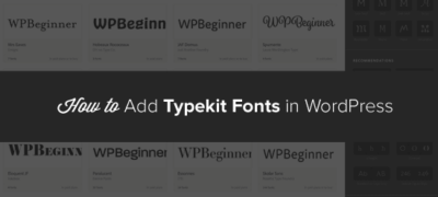 如何使用typekit在wordpress中添加很棒的字体