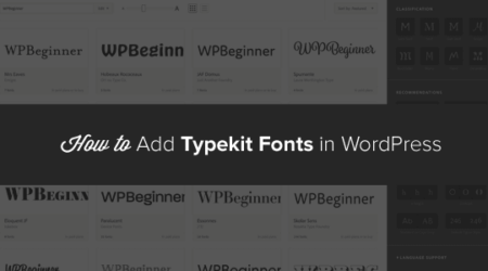 如何使用typekit在wordpress中添加很棒的字体