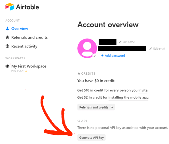 准备连接airtable和zapier