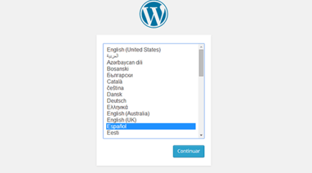 如何以其他语言安装wordpress