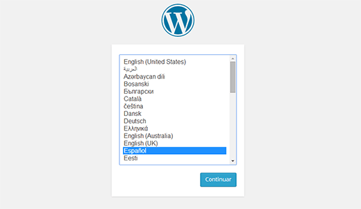 如何以其他语言安装wordpress