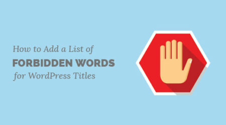如何为wordpress标题创建禁止单词列表