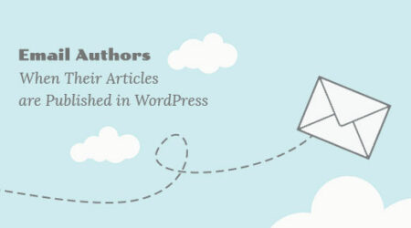 在wordpress中发表文章时如何向作者发送电子邮件