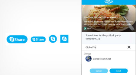 如何在wordpress中添加skype共享按钮