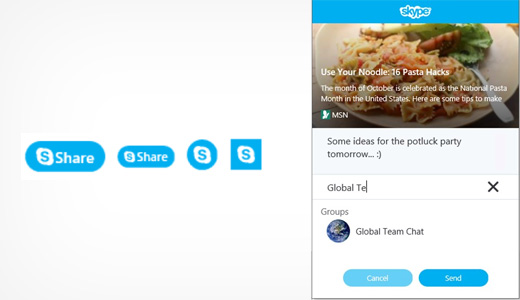 如何在wordpress中添加skype共享按钮