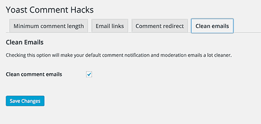 如何为wordpress设置yoast Comment Hacks插件