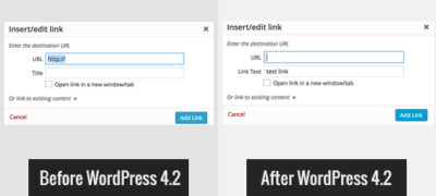 如何在wordpress 4.2中还原丢失的链接标题字段