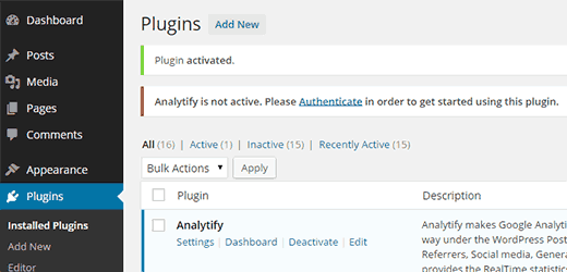 如何使用analytify在wordpress中添加google Analytics