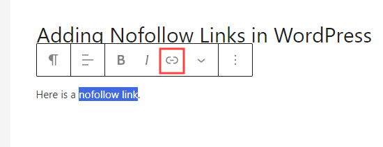 在wordpress中添加nofollow链接
