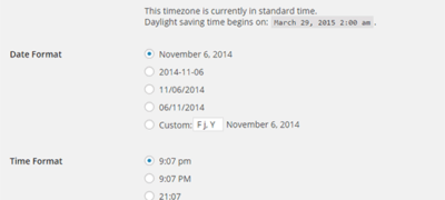 如何在wordpress中更改日期和时间格式