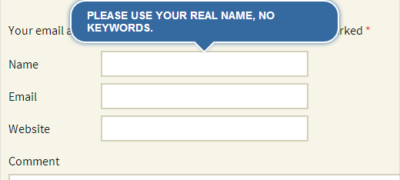 如何在wordpress评论表中添加jquery工具提示