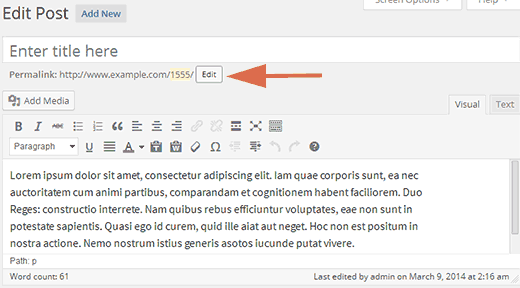 如何从wordpress Url中删除数字
