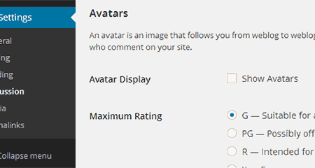 如何在wordpress中禁用gravatars