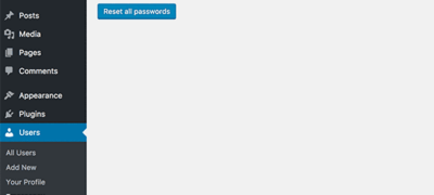 如何为wordpress中的所有用户重置密码