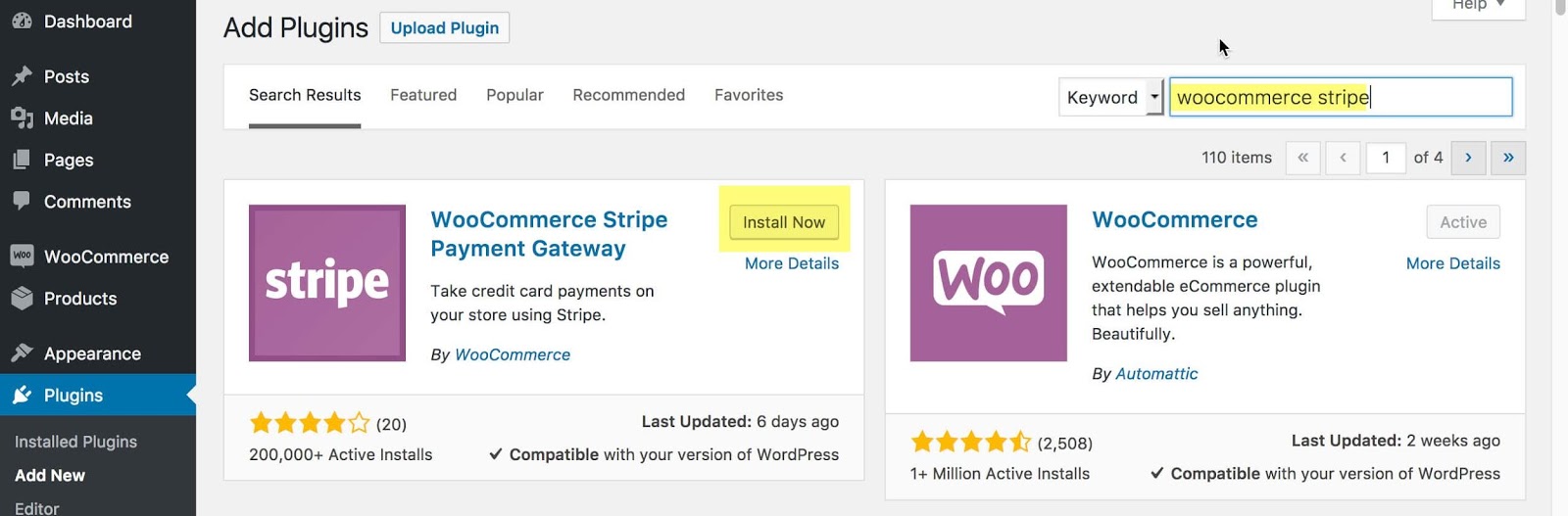 如何将woocommerce与stripe结合使用