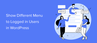 如何在wordpress中向登录用户显示不同的菜单